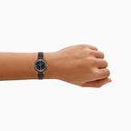 Women Quartz Black Dial Analog Ceramic Watch AR70021