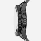 Men Solar Black Dial Chronograph Ceramic Watch AR70022