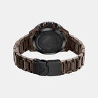 World Explorer Men Solar Brown Dial Chronograph Ceramic Watch AR70025