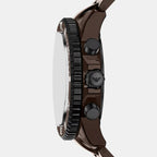World Explorer Men Solar Brown Dial Chronograph Ceramic Watch AR70025