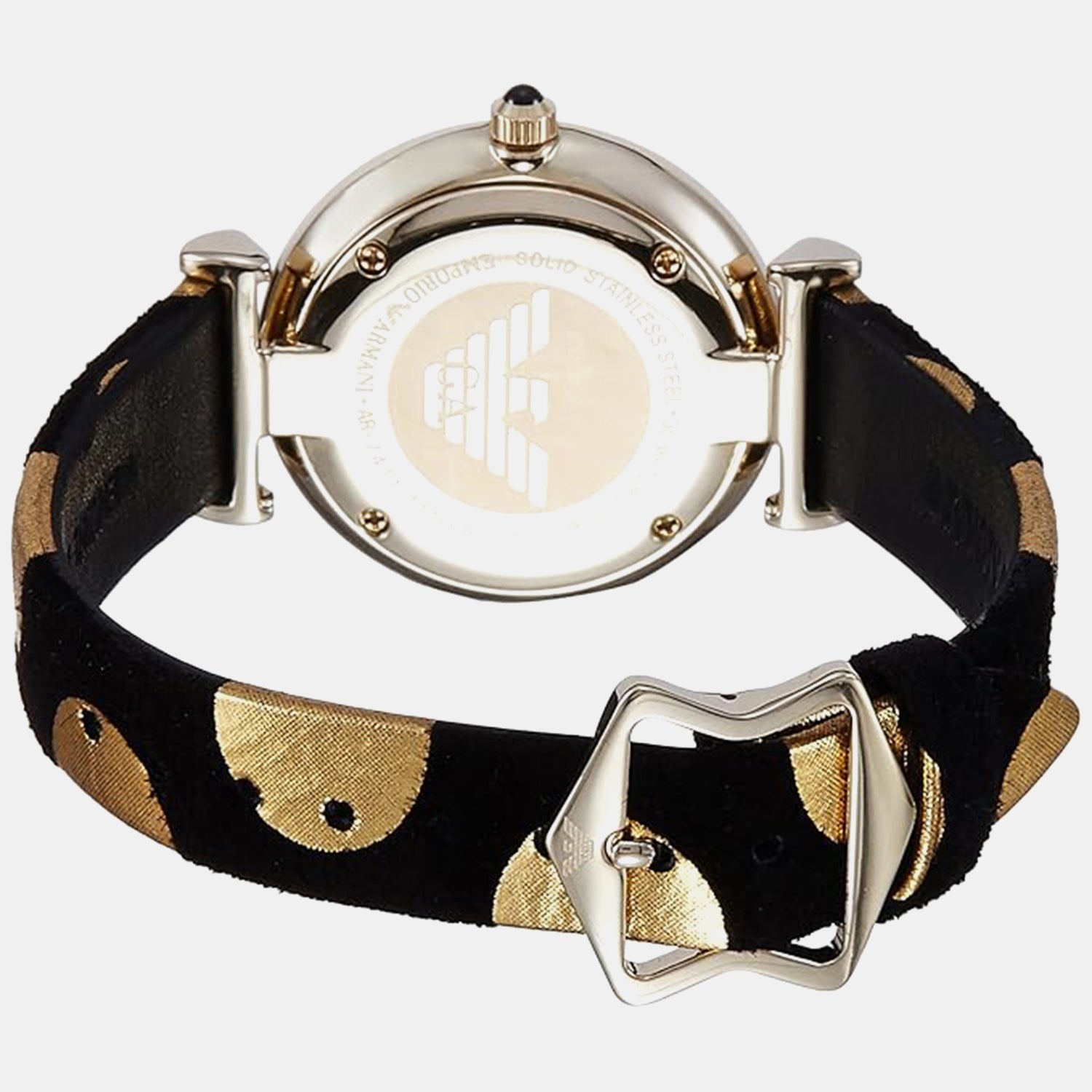 Women Quartz Black Dial Analog Leather Watch AR7411