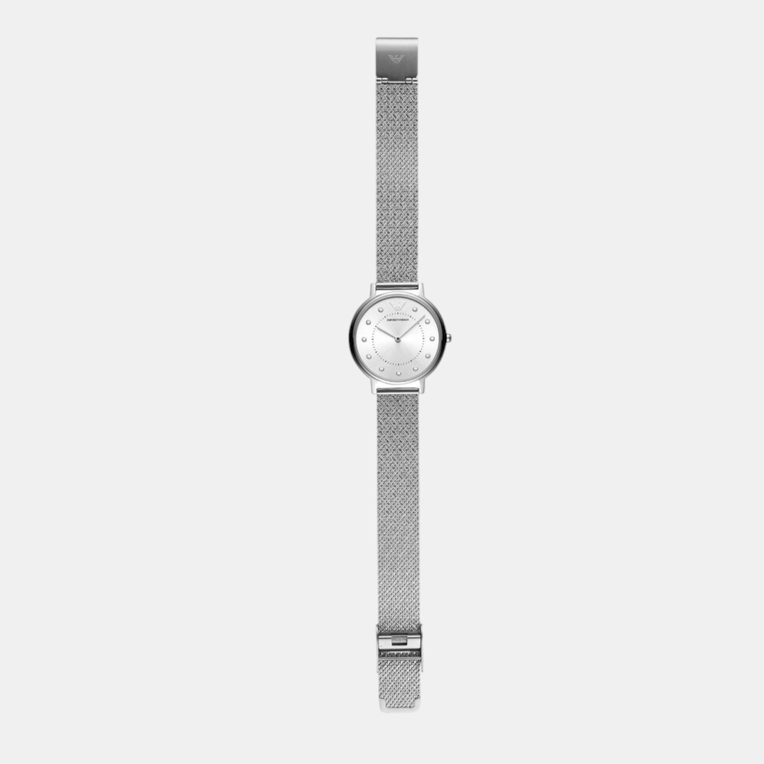 Women Quartz Silver Dial Analog Stainless Steel Watch AR80029