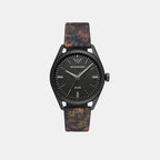 Emporio Armani Round Black Analog watch