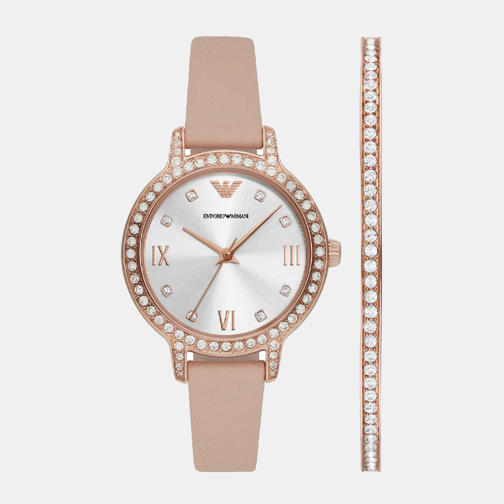 Emporio Armani Round Silver Analog watch