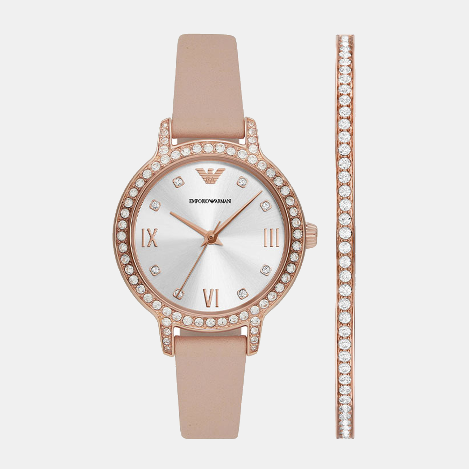 Emporio Armani Round Silver Analog watch