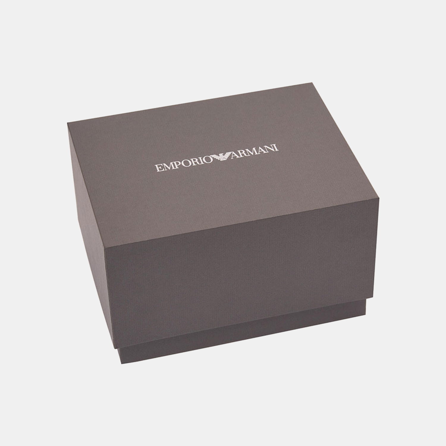 Emporio Armani Leather Silver watch