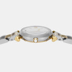 Women Quartz White Mother Of Pearl Dial Analog Stainless Steel Watch AR80078SET