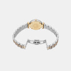 Women Quartz White Mother Of Pearl Dial Analog Stainless Steel Watch AR80078SET