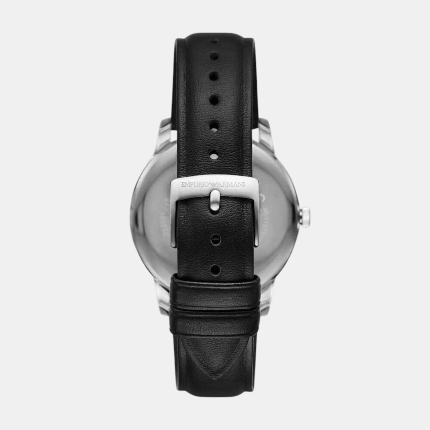 Men Quartz Black Dial Analog Leather Watch AR80079SET