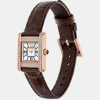 Women Quartz Mother Of Pearl Dial Analog Leather Watch AR80083SET