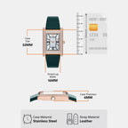 Women Quartz Mother Of Pearl Dial Analog Leather Watch AR80085SET