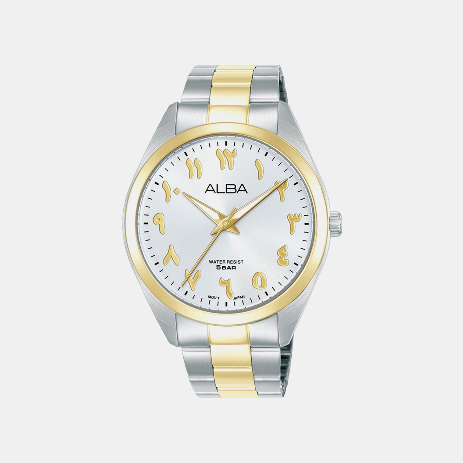 Men Quartz White Dial Analog Stainless Steel Watch ARX158X1
