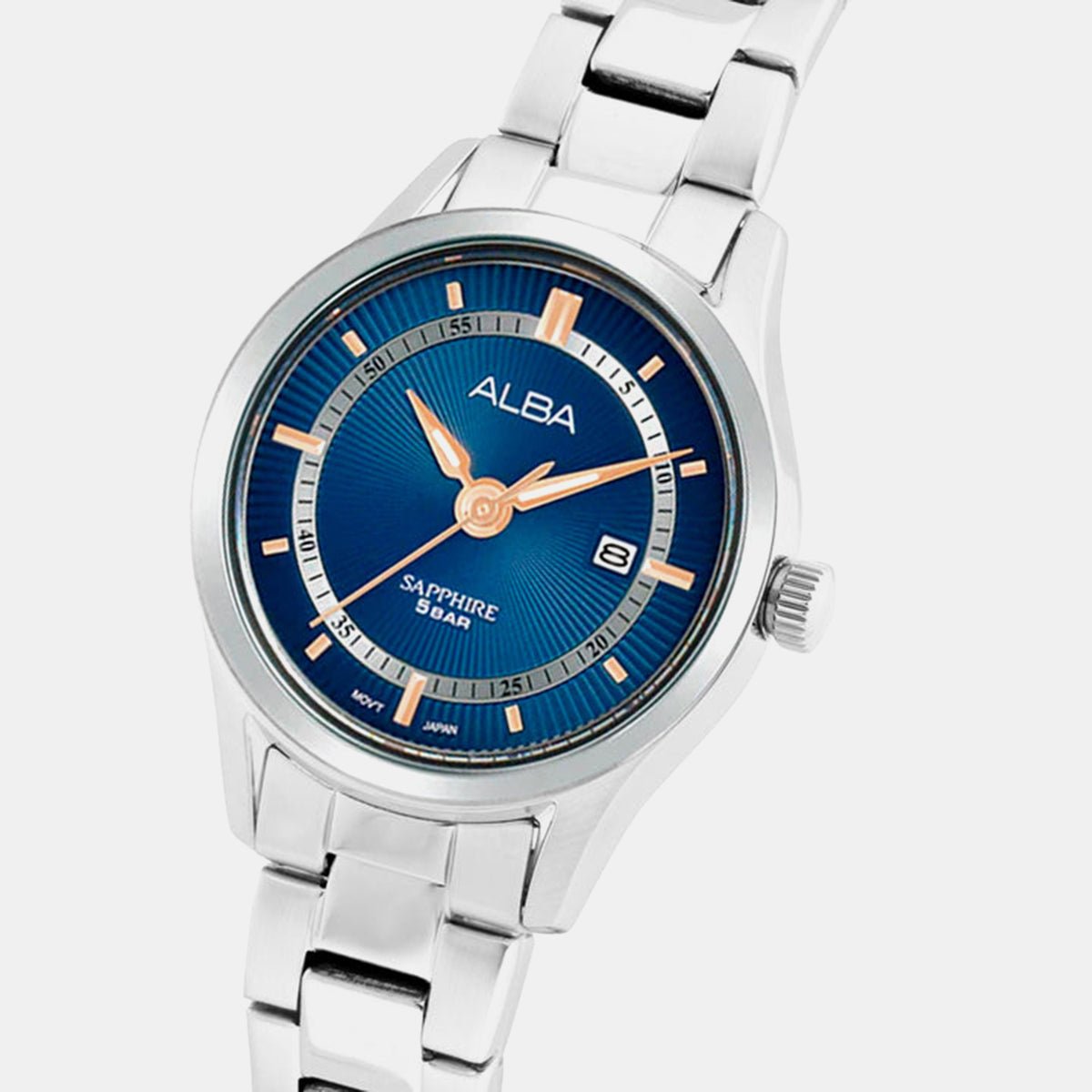 Prestige Men Quartz Blue Dial Analog Stainless Steel Watch AS9R17X1