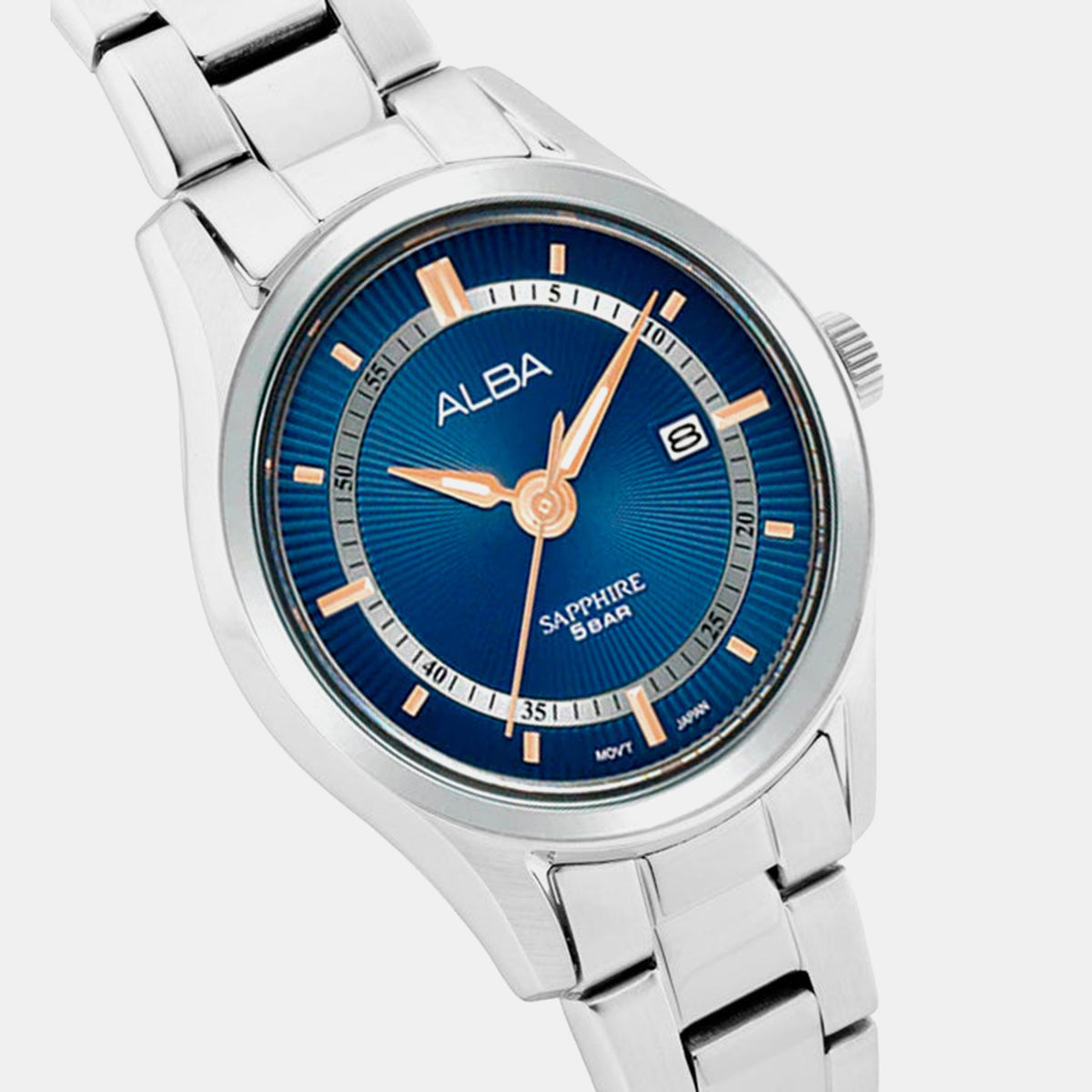 Prestige Men Quartz Blue Dial Analog Stainless Steel Watch AS9R17X1