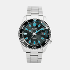 Men Quartz Black Dial Analog Stainless Steel Watch AS9R71X1