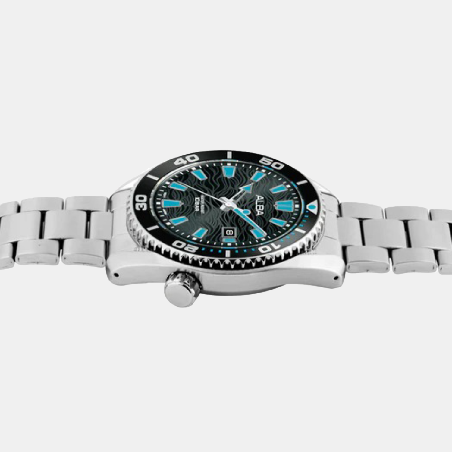 Men Quartz Black Dial Analog Stainless Steel Watch AS9R71X1