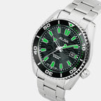 Men Quartz Black Dial Analog Stainless Steel Watch AS9R75X1