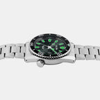Men Quartz Black Dial Analog Stainless Steel Watch AS9R75X1