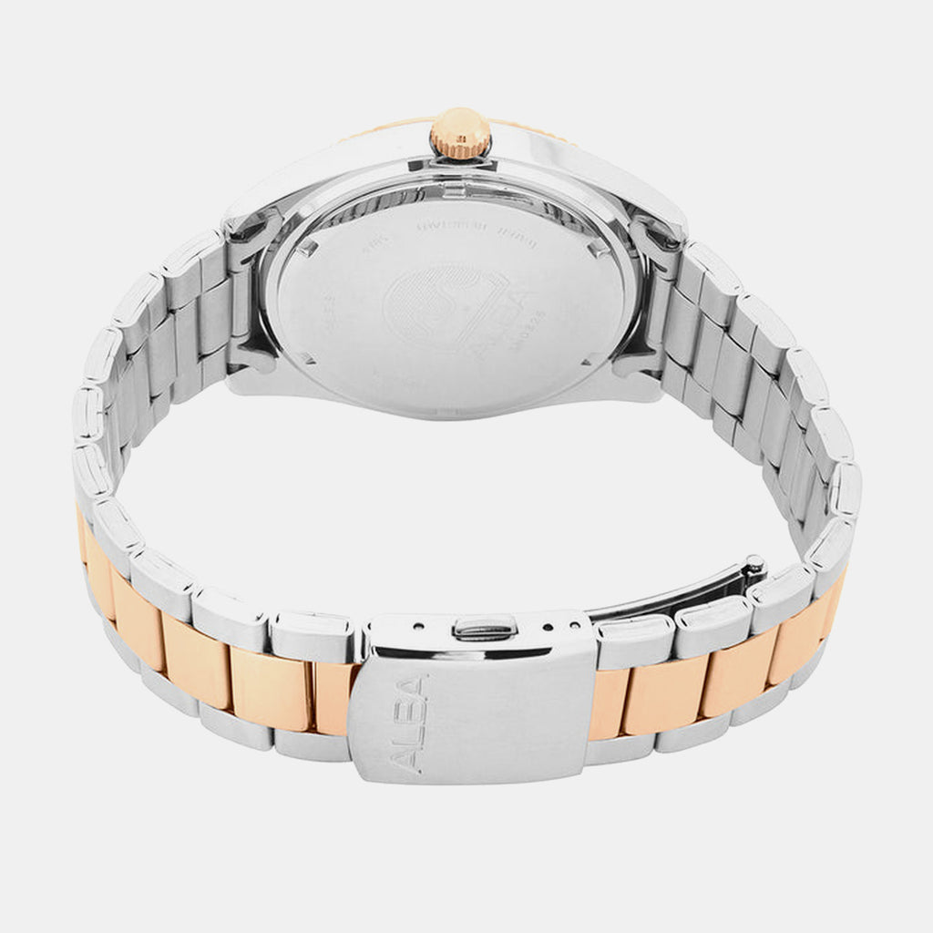 Men Quartz Silver Dial Analog Stainless Steel Watch AS9S62X1