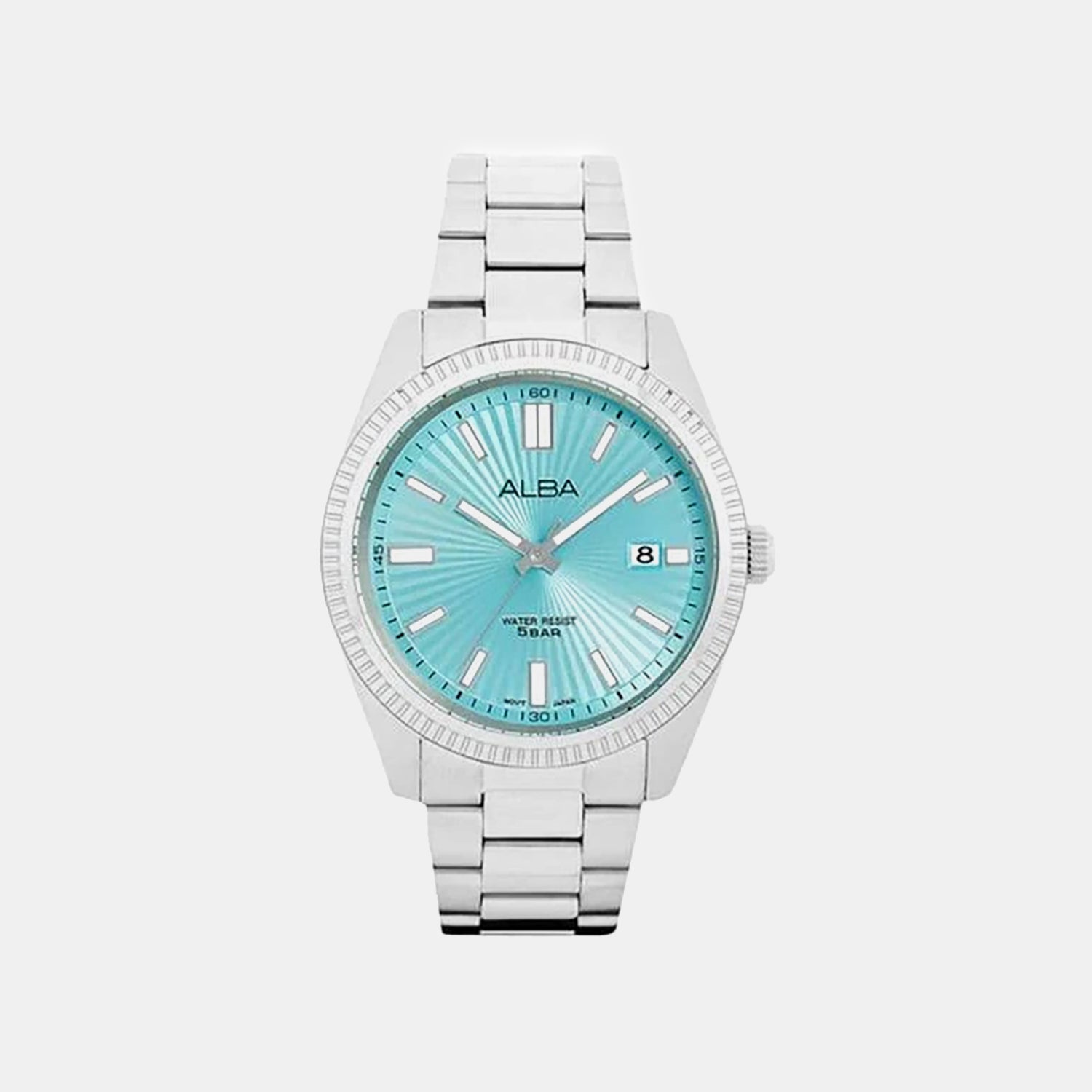 Unisex Quartz Blue Dial Analog Stainless Steel Watch AS9S71X1