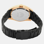 Men Quartz Black Dial Analog Stainless Steel Watch AS9T56X1