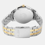 Men Quartz Gold Dial Analog Stainless Steel Watch AS9T64X1