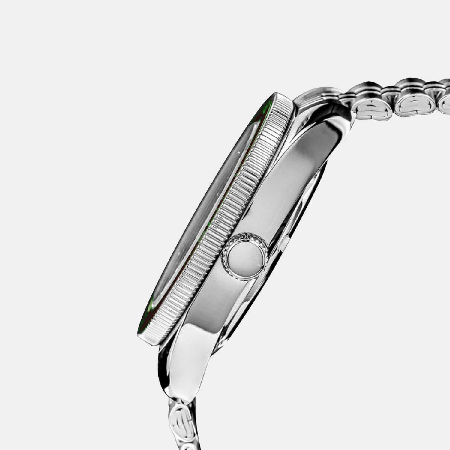 Men Quartz Green Dial Analog Steel Watch AS9T77X1