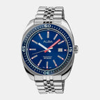 Men Quartz Blue Dial Analog Stainless Steel Watch AS9T79X1