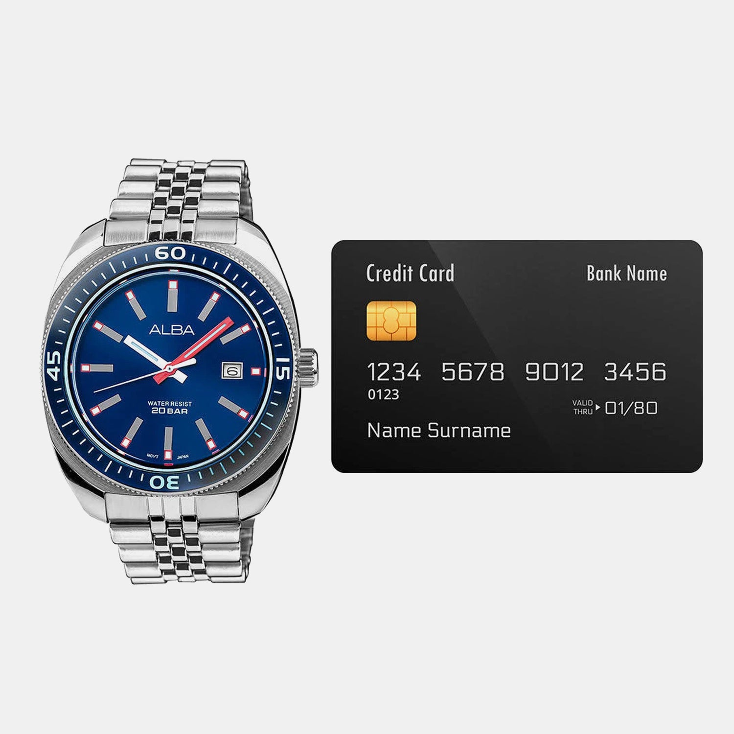 Men Quartz Blue Dial Analog Stainless Steel Watch AS9T79X1