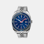 Men Quartz Blue Dial Analog Stainless Steel Watch AS9T79X1