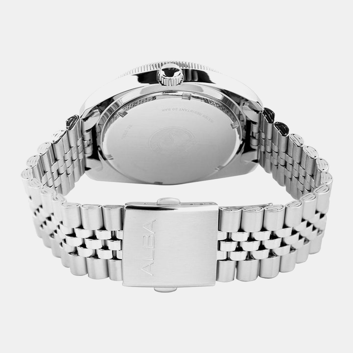 Men Quartz Cream Dial Analog Stainless Steel Watch AS9T89X1