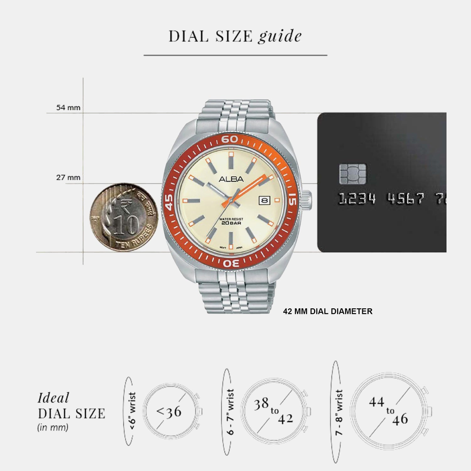 Men Quartz Cream Dial Analog Stainless Steel Watch AS9T89X1