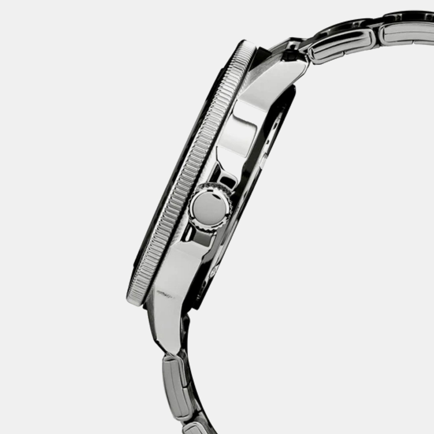 Men Quartz Brown Dial Analog Stainless Steel Watch AS9T91X1