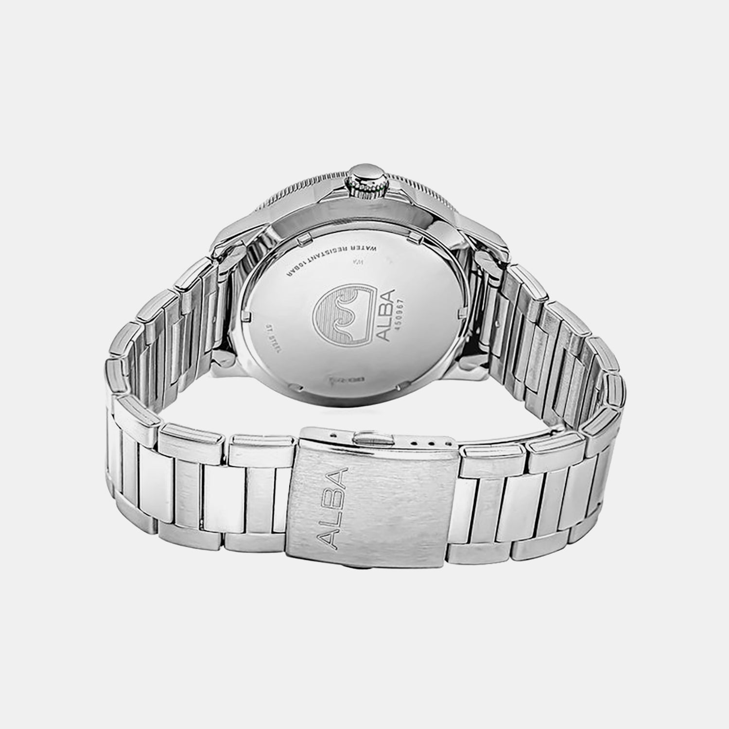 Men Quartz Green Dial Analog Stainless Steel Watch AS9T93X1