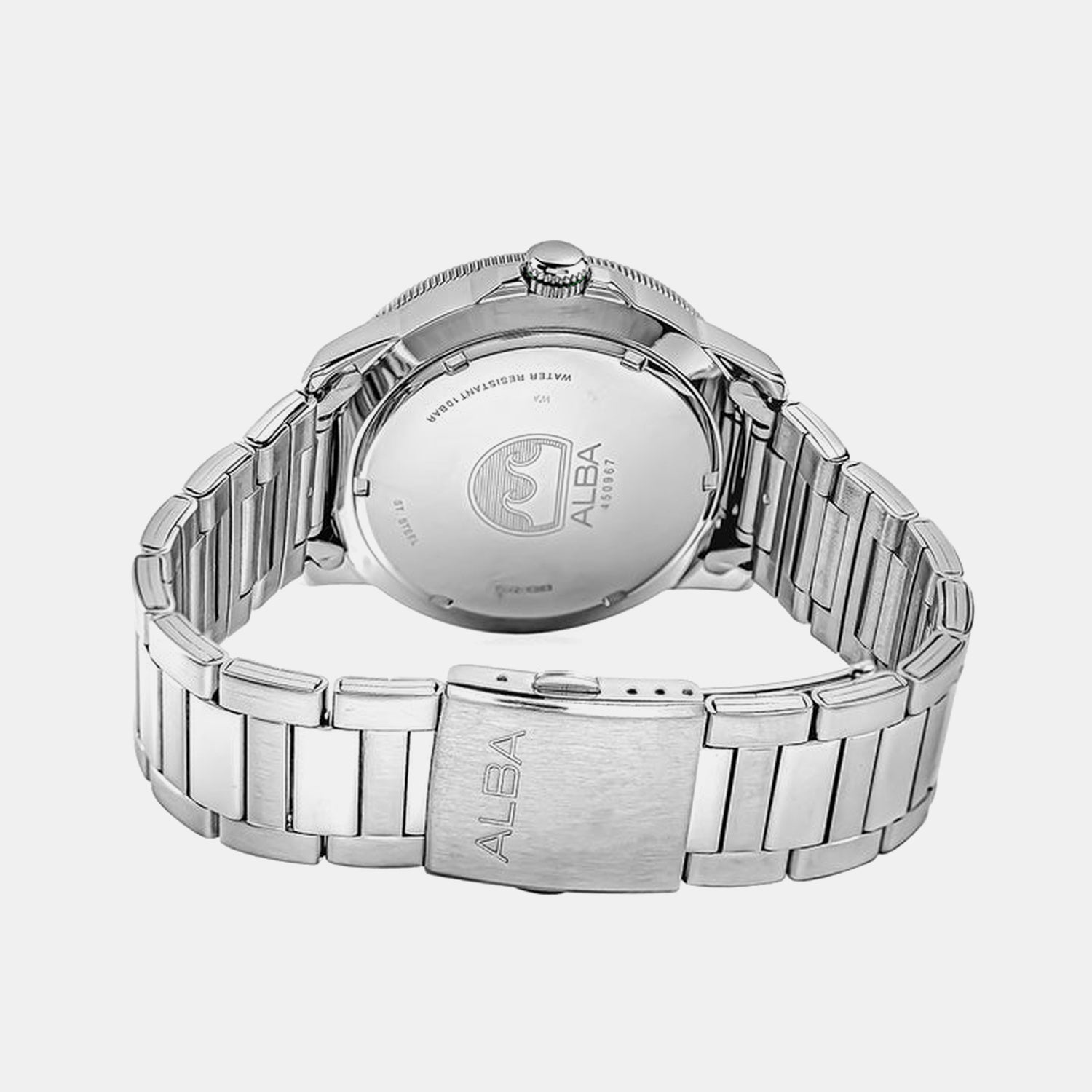 Men Quartz Green Dial Analog Stainless Steel Watch AS9T93X1