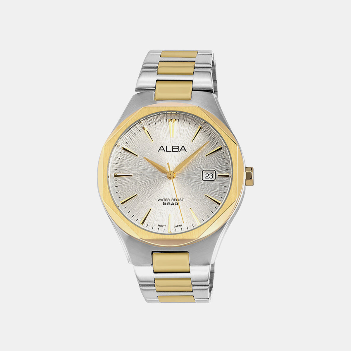 Prestige Men Quartz Silver Dial Analog Stainless Steel Watch AS9U52X1