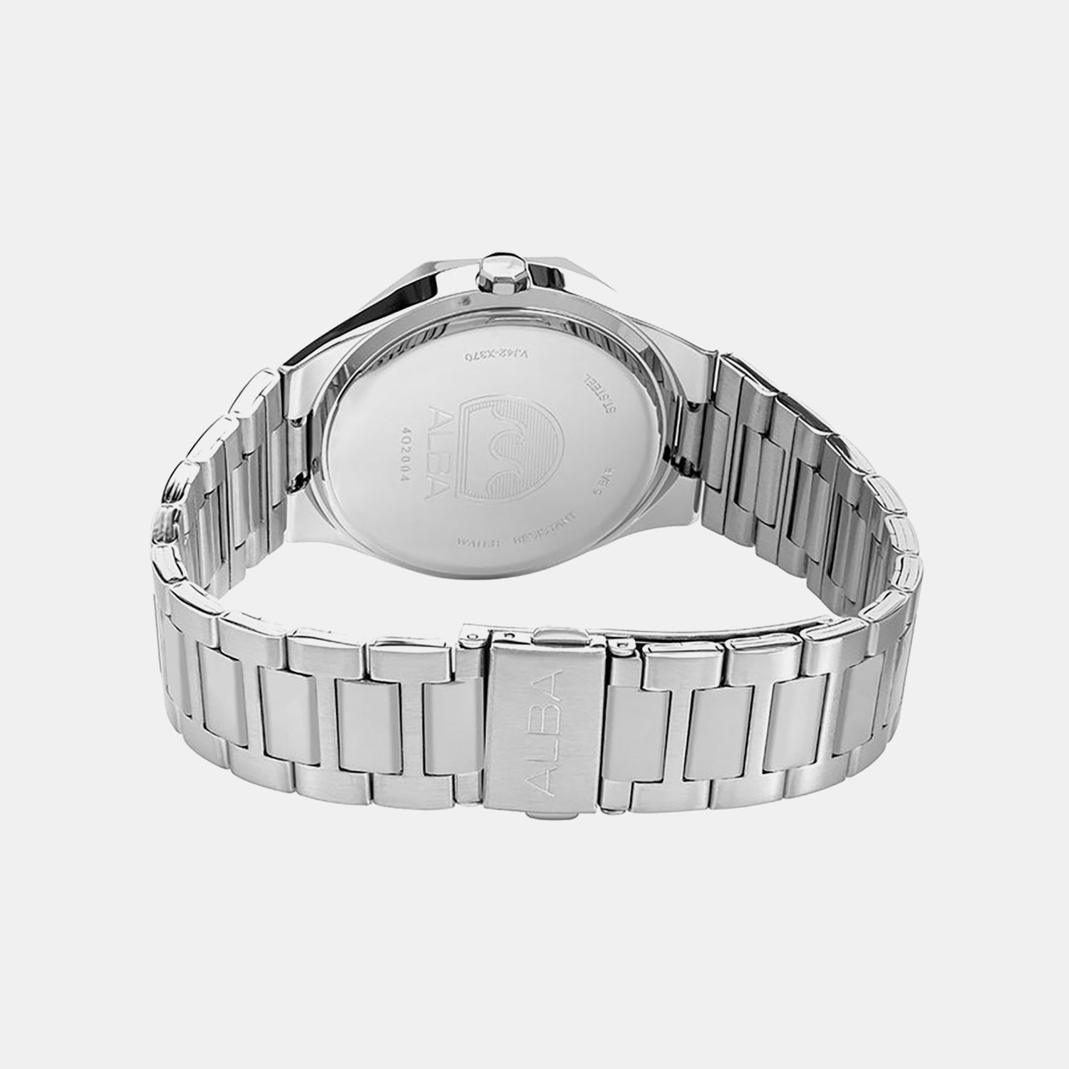 Men Quartz Blue Dial Analog Stainless Steel Watch AS9U57X1