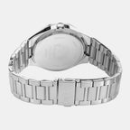 Men Quartz Blue Dial Analog Stainless Steel Watch AS9U57X1