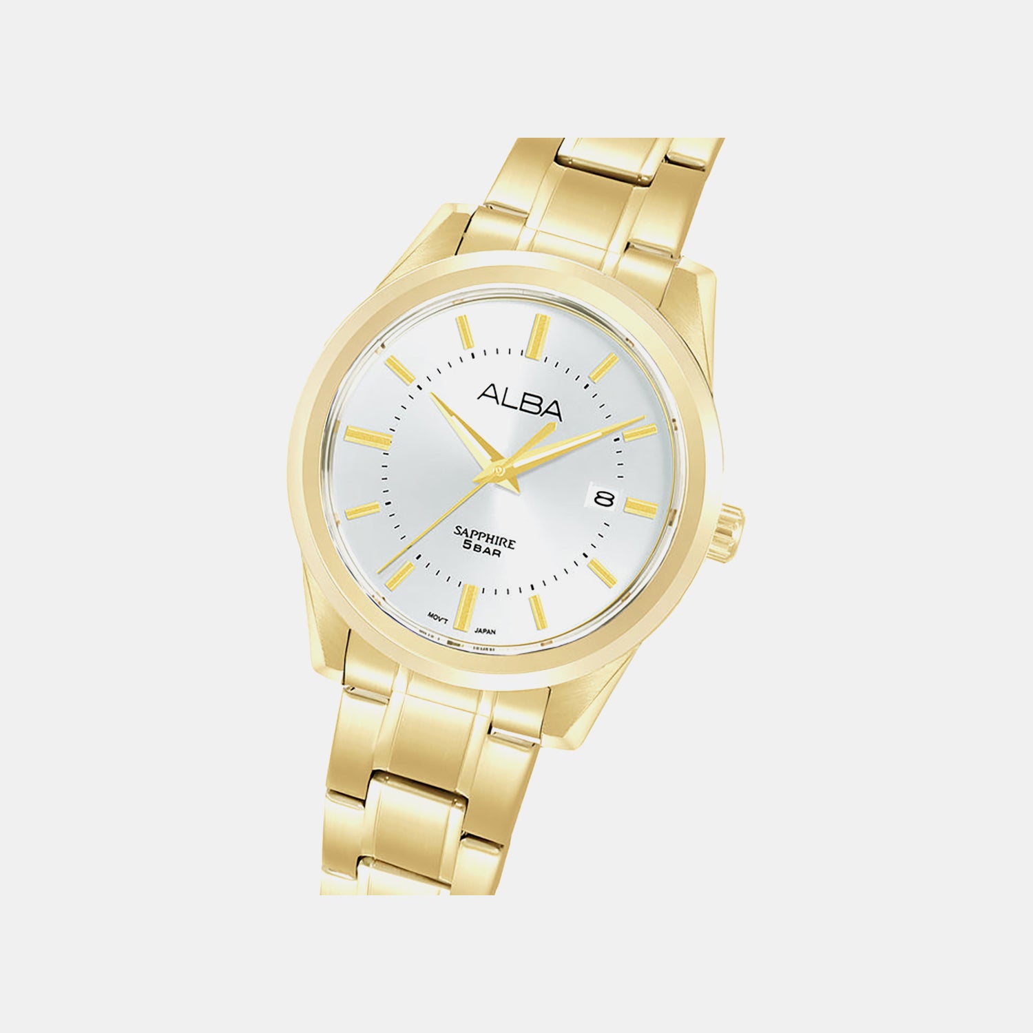 Men Quartz Silver Dial Analog Stainless Steel Watch AS9V18X1