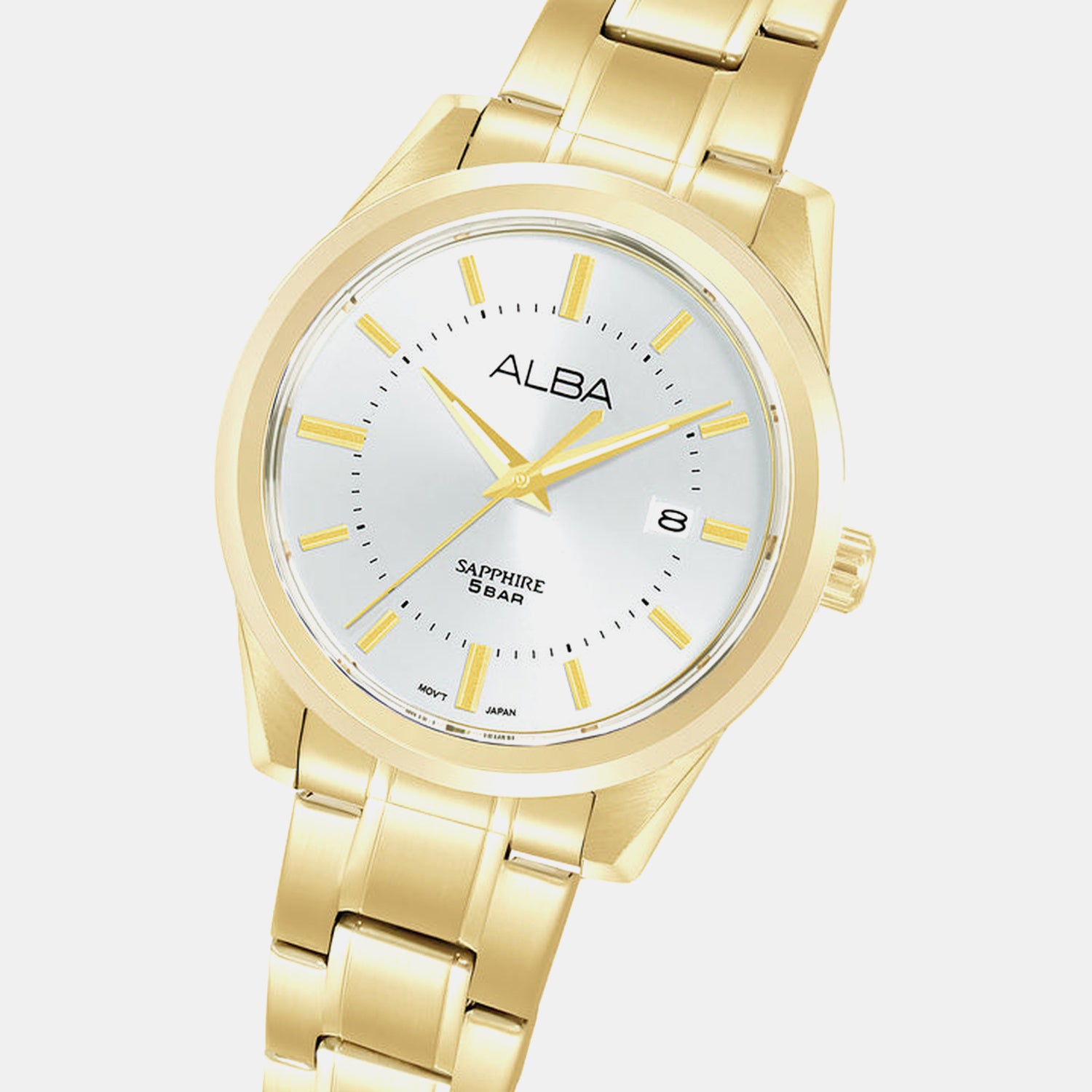 Men Quartz Silver Dial Analog Stainless Steel Watch AS9V18X1