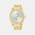 Men Quartz Silver Dial Analog Stainless Steel Watch AS9V18X1