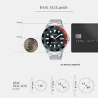 Active Men Quartz Black Dial Analog Stainless Steel Watch AS9V55X1