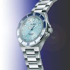 Active Men Quartz Blue Dial Analog Stainless Steel Watch AS9W11X1