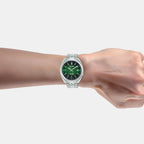 Active Men Quartz Green Dial Analog Stainless Steel Watch AS9W31X1
