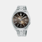 Active Men Quartz Cream Dial Analog Stainless Steel Watch AS9W39X1