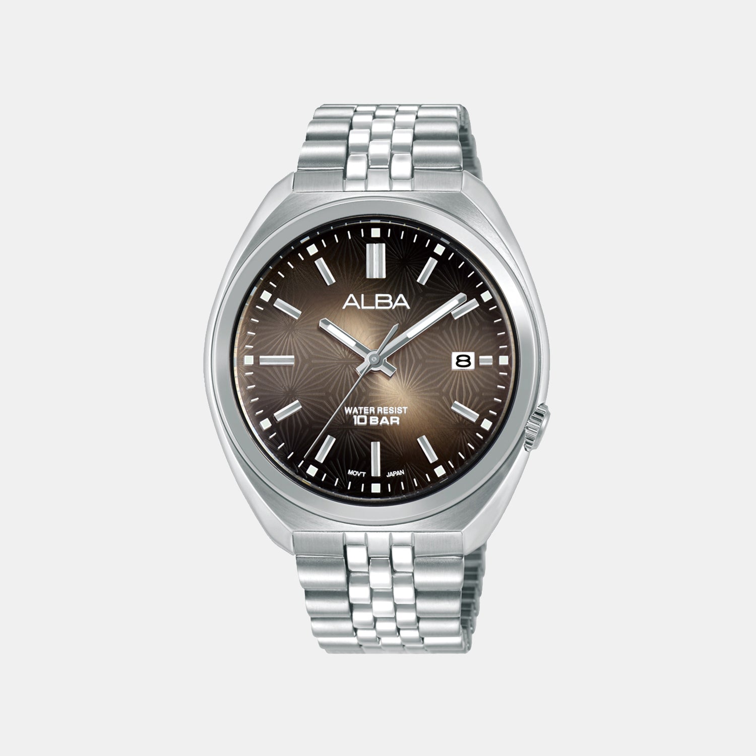 Active Men Quartz Cream Dial Analog Stainless Steel Watch AS9W39X1