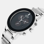 Axiom Men Quartz Black Dial Chronograph Stainless Steel Watch AT2240-51E
