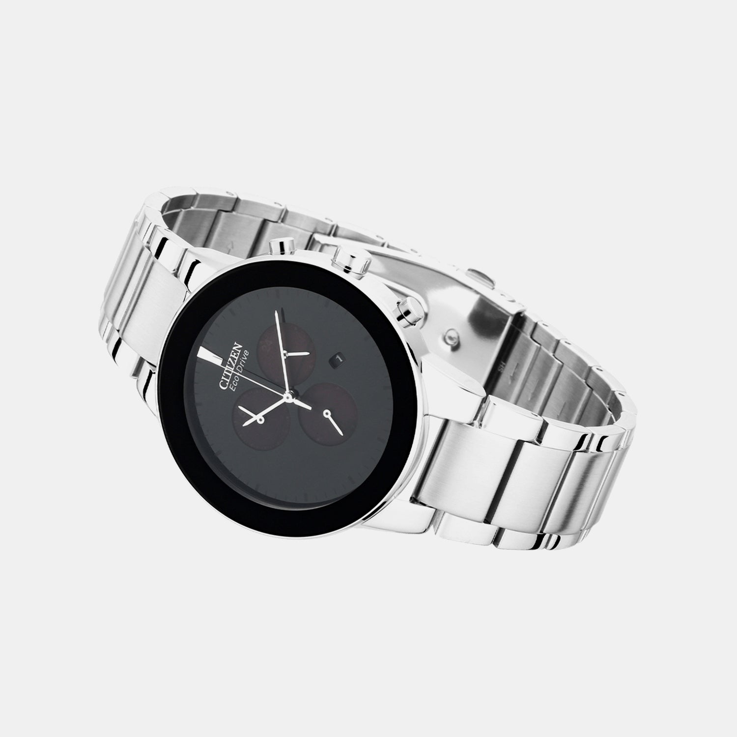 Axiom Men Quartz Black Dial Chronograph Stainless Steel Watch AT2240-51E