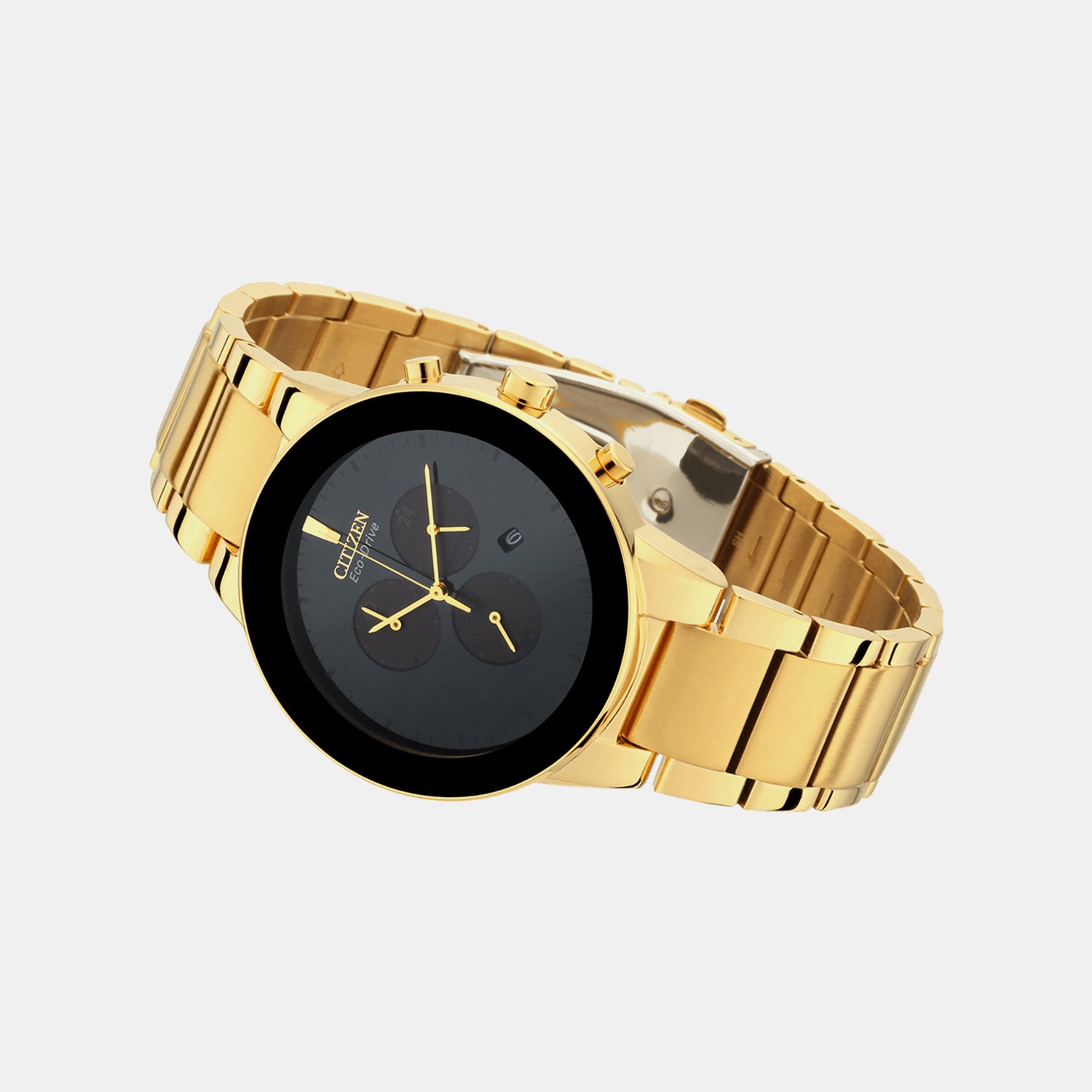 Axiom Men Quartz Black Dial Chronograph Stainless Steel Watch AT2242-55E