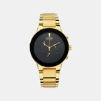 Axiom Men Quartz Black Dial Chronograph Stainless Steel Watch AT2242-55E